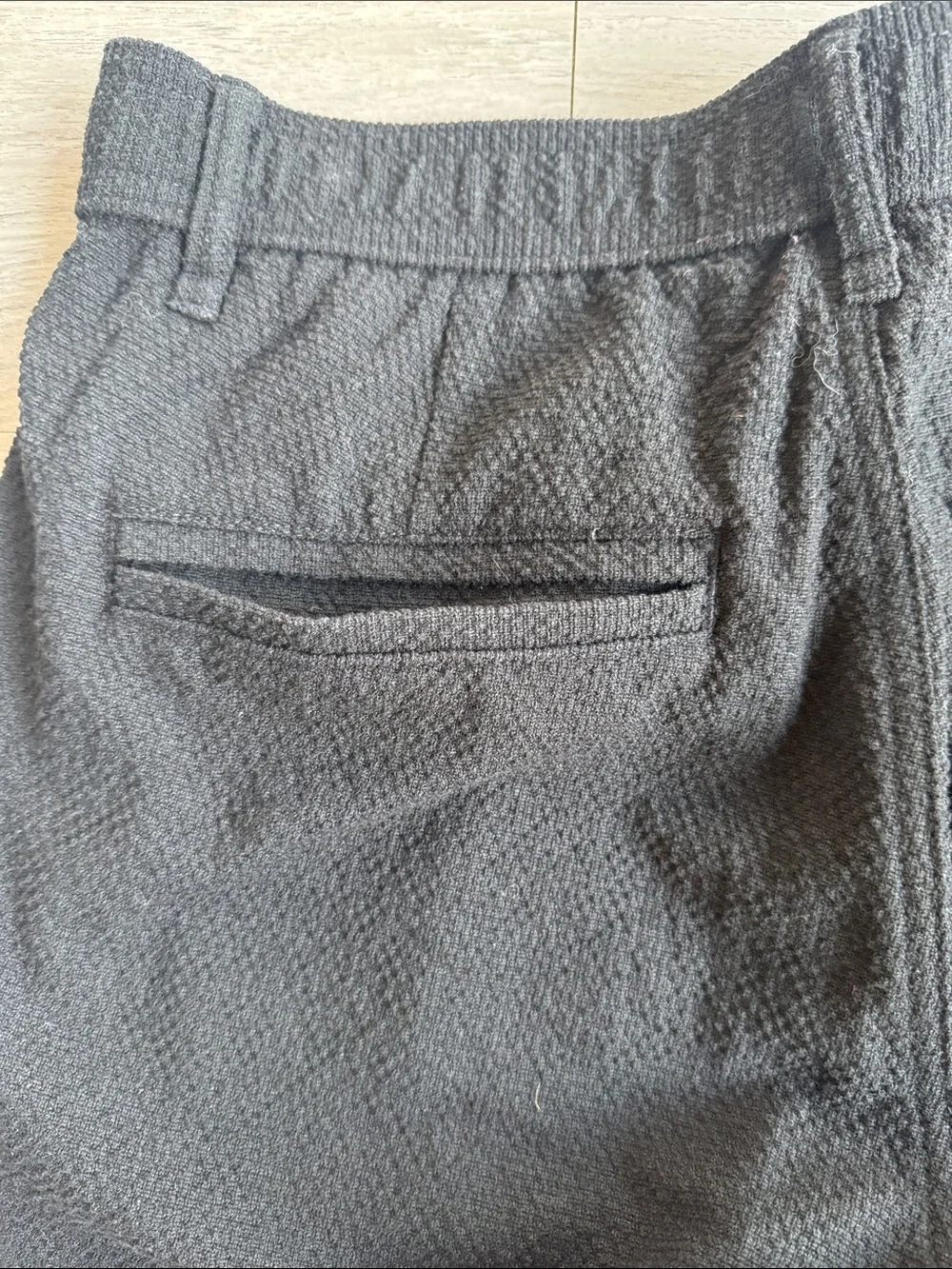 Zara Black Pleated Casual Chinos - Tapered Fit